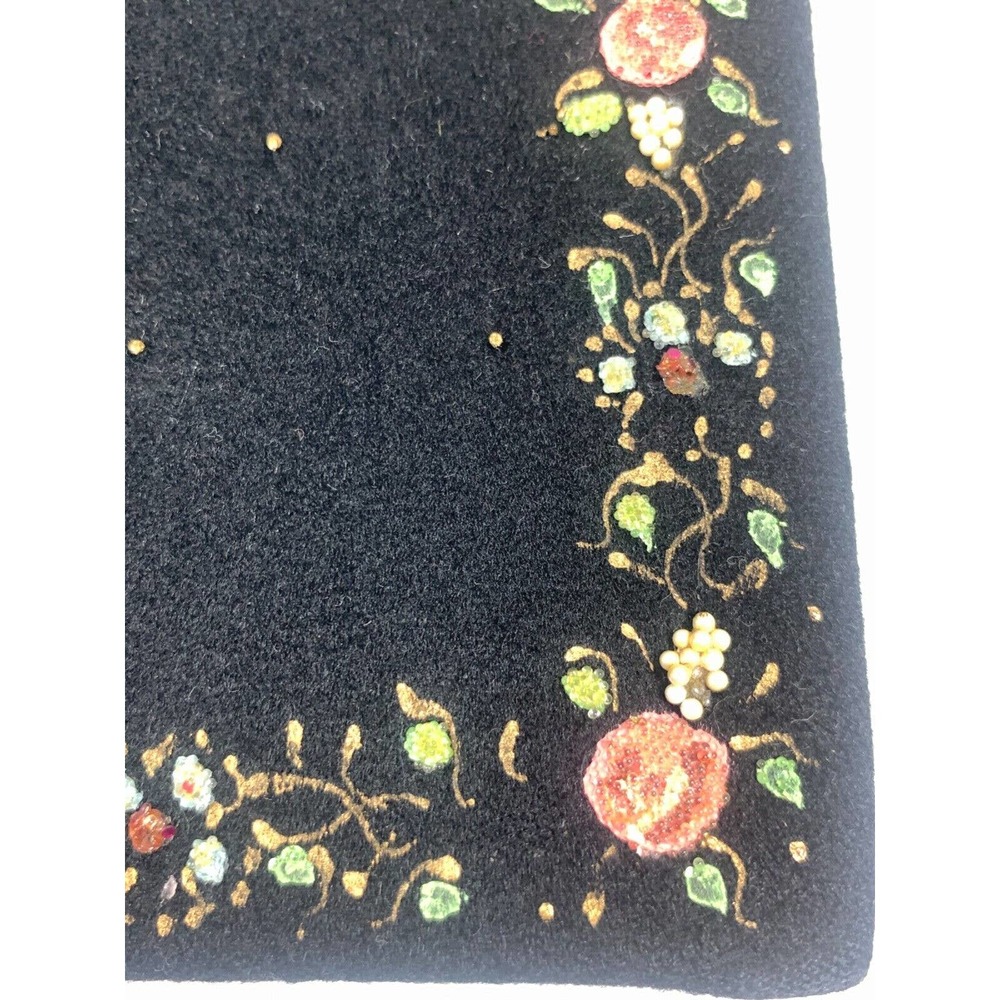 Tyrolean Vintage Handbag Retro Rockabilly Floral - Picture 15 of 15